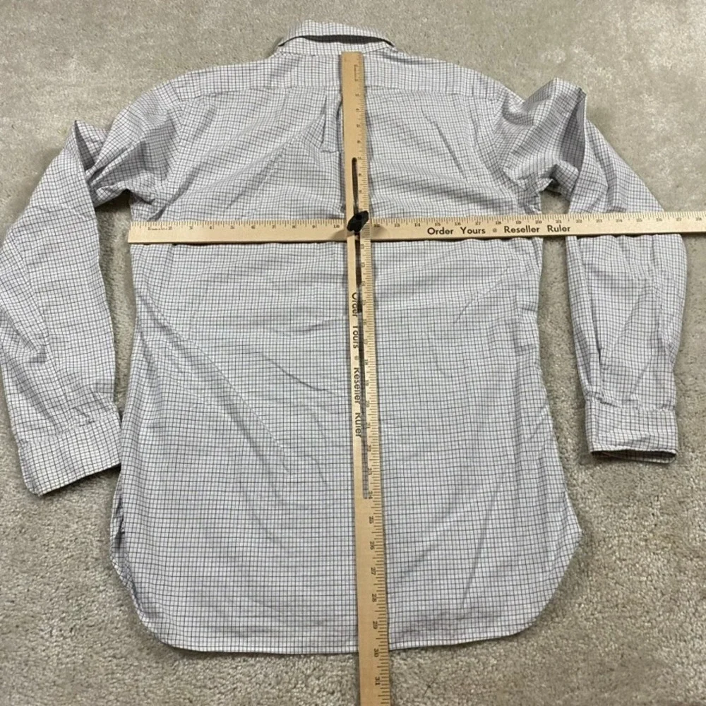 Polo Ralph Lauren Shirt Mens 15 38 Tattersall Check Button Down Blue White